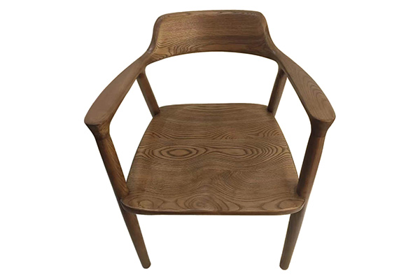 胡桃木餐椅正面