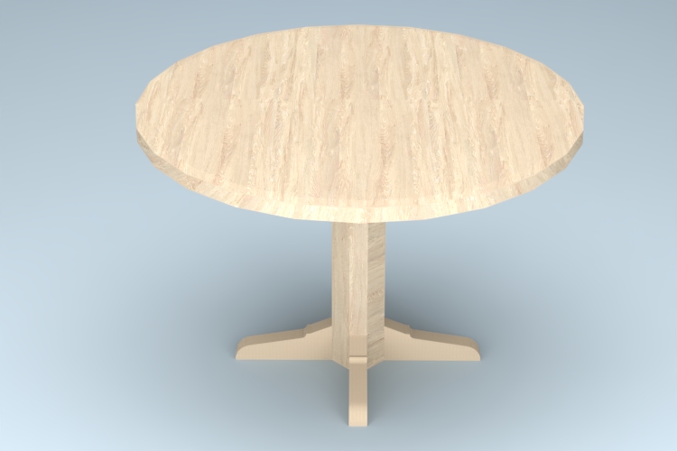 現代實木小圓桌