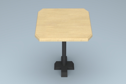 二人簡約現代實木小方桌