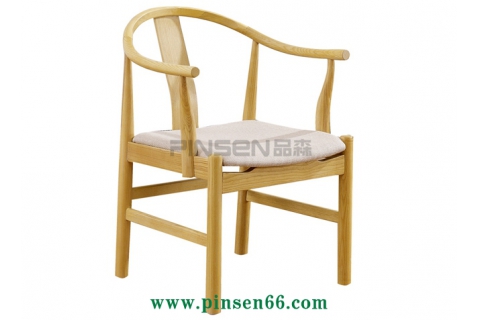 新中式實木軟包太師椅