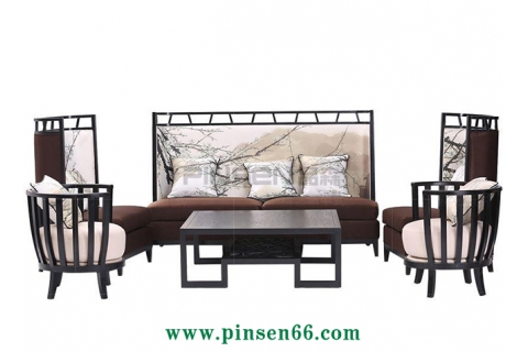 新中式古風餐桌椅子卡座沙發